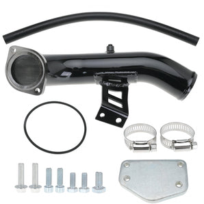 EGR Delete High Flow Intake Elbow Tube Kit & Intercooler Pipe for 2004 2005 6.6L Duramax Chevy Silverado GMC Sierra 2500 3500 HD