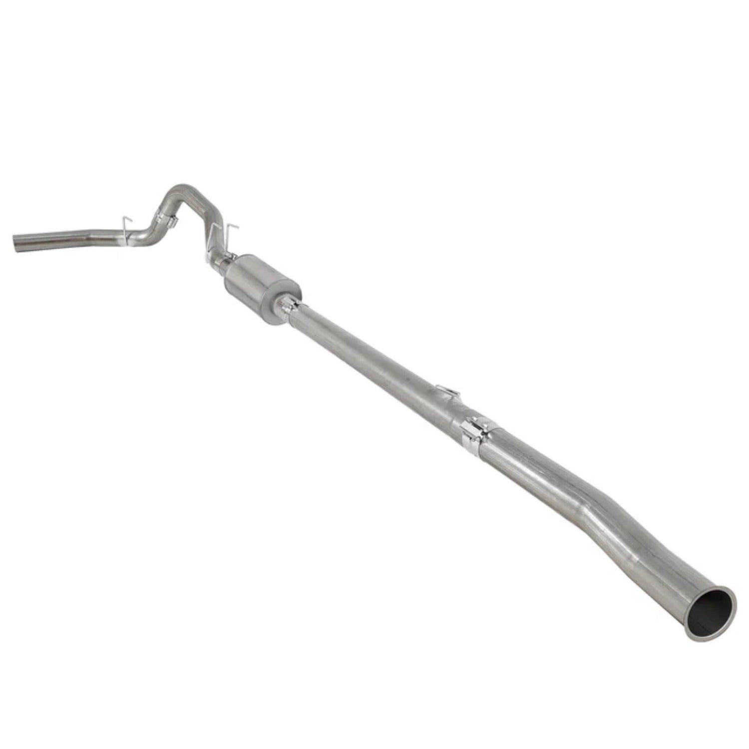 4" Down-pipe Back DPF Delete Race Pipe for 2011-2022 6.7L Powerstroke Ford F250 F350 (With Muffler)