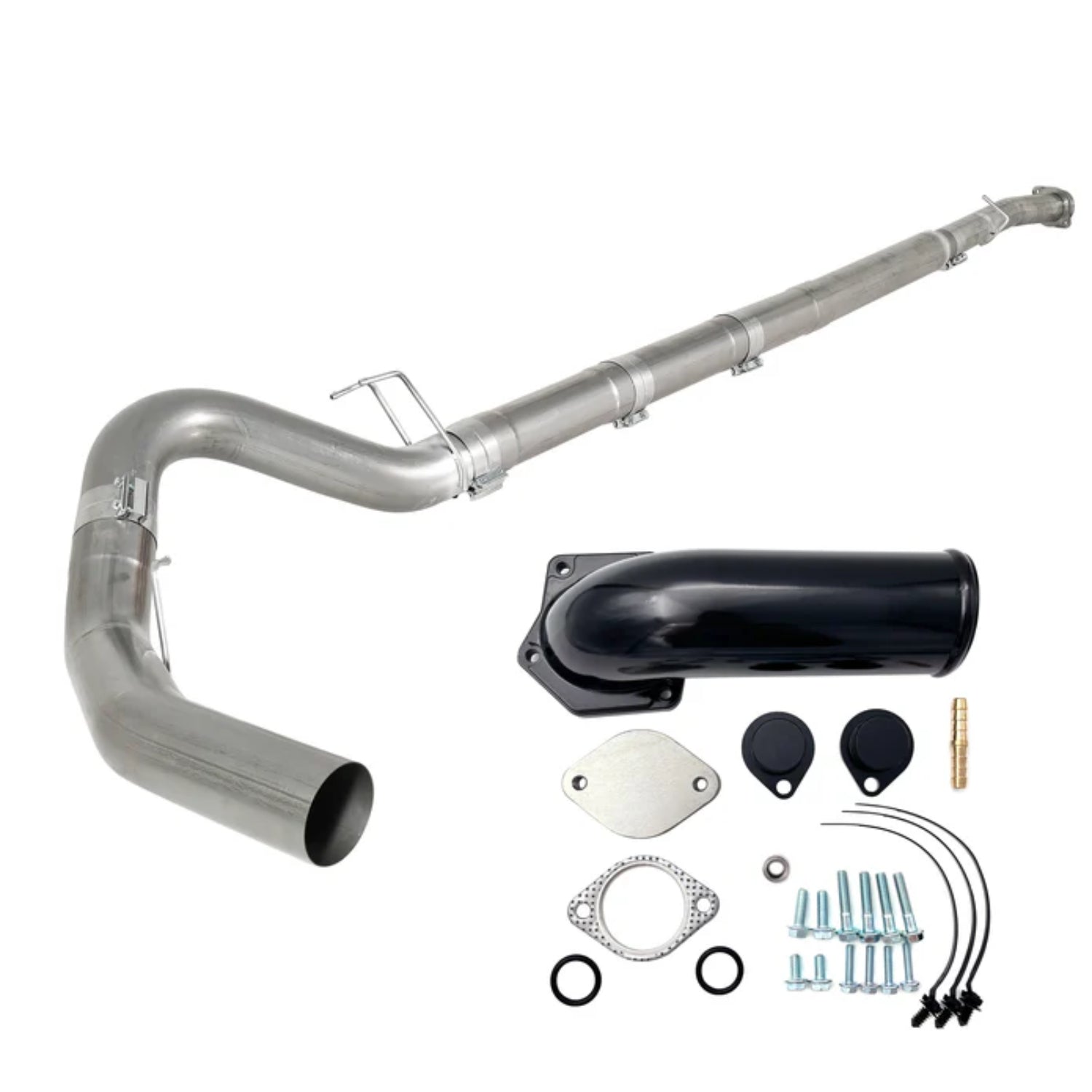 5" Downpipe Back DPF Delete Pipe for 2008-2010 6.4L Powerstroke F250 F350 (No muffler)