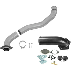 4" Down Pipe & EGR Delete For 2008-2010 6.4L Powerstroke Ford F250 F350 F450 Aluminized Steel