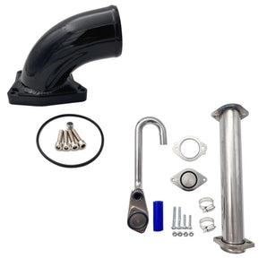 EGR Bypass Delete Kit & Intake Elbow for 6.0L Powerstroke 2003-2007 Ford F250 F350