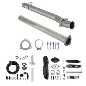 4" Exhaust DPF Delete Pipe & EGR CCV Delete Kit For 2011-2023 6.7L Powerstroke Ford F250 F350