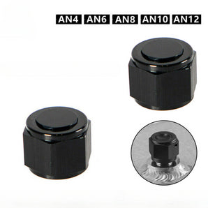 4/6/8 /10/12 Female AN Flare Fitting Cap 6AN 8AN 10AN Block Off Aluminum 2pcs