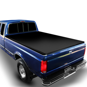 6.5 Ft Short Bed Soft Top Tri Tonneau Cover for 1973-1998 Ford F150 F250