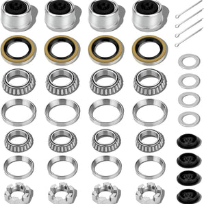 4 Sets Hub bearing kit Kits, Trailer Hub Bearing Kits-timing nut