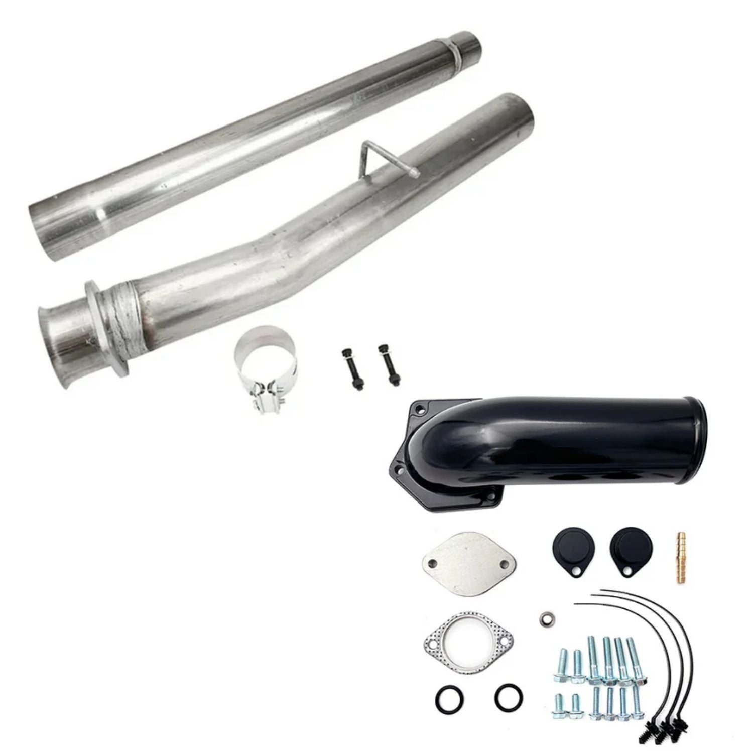 4" Cat DPF Delete Pipe & EGR Delete Kit for 2008-2010 6.4L Powerstroke Ford F250 F350 F450 F550