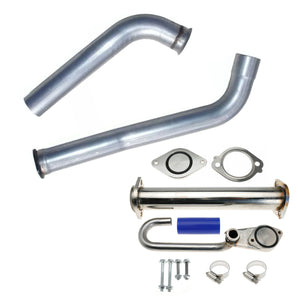 3.5" Down Pipe & EGR Delete For 2003-2007 6.0L Powerstroke Ford F250 F350 F450 Aluminized