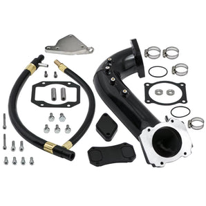 EGR Valve Cooler Delete Kit & Intake Tube Bridge for 2011-2015 6.6L Duramax LML GMC 2500 3500