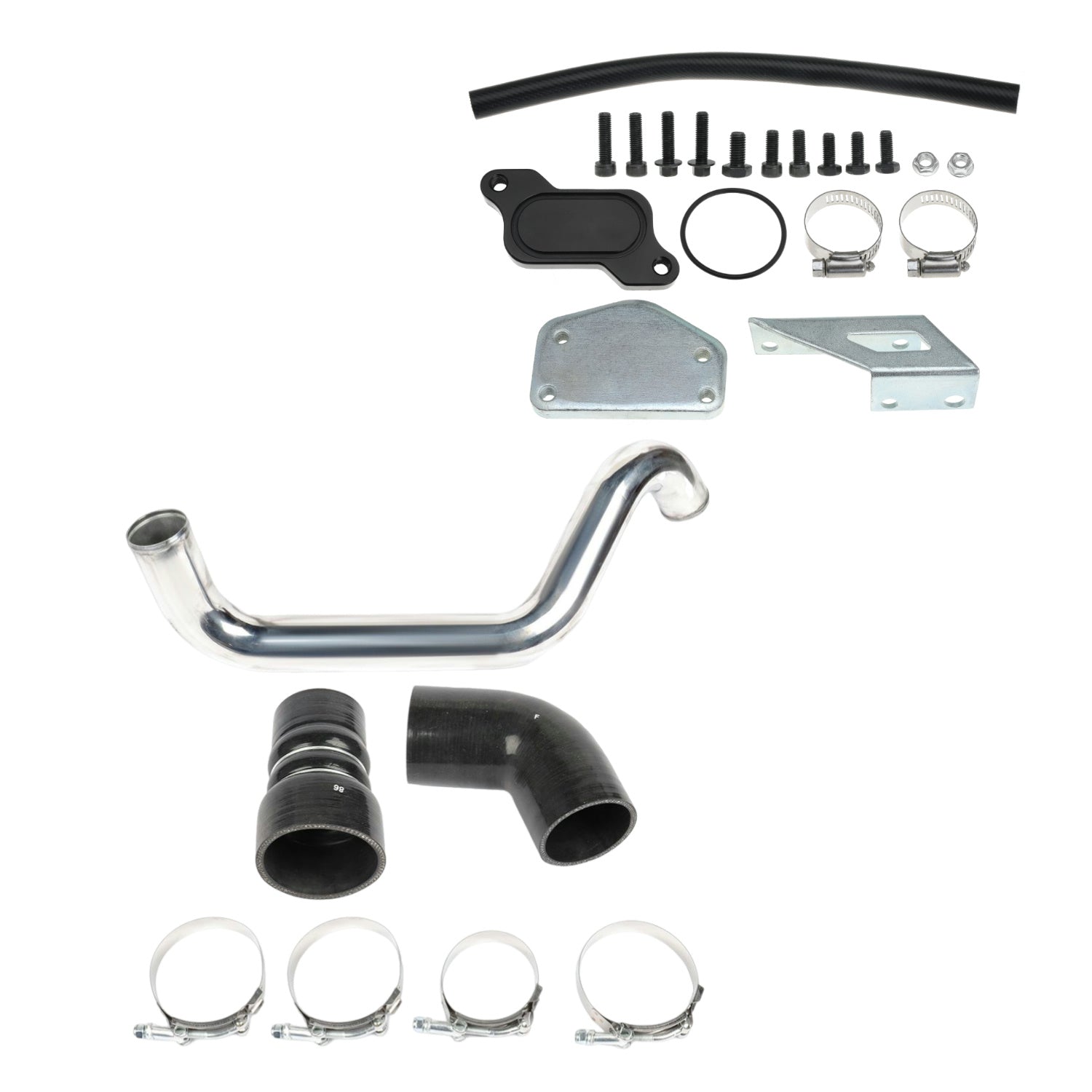 EGR Delete Kit & Intercooler Pipe for 2004.5 2005 6.6 Duramax LLY Chevy Silverado 2500 3500 HD GMC Sierra