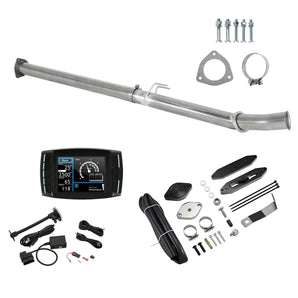 4" Exhaust Delete Pipe Minimaxx Tuner V2 & EGR valve Delete Kit For 2011-2019 6.7L Powerstroke Ford F250 F350