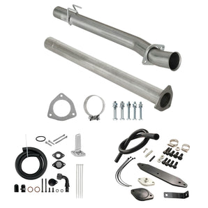 4" DPF CAT Pipe EGR CCV Delete Kit for 2011-2017 6.7 Powerstroke Ford F250 350 6.7L Power Stroke