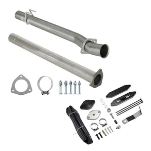 4" Exhaust Delete Pipe Minimaxx Tuner V2 & EGR valve Delete Kit For 2011-2019 6.7L Powerstroke Ford F250 F350