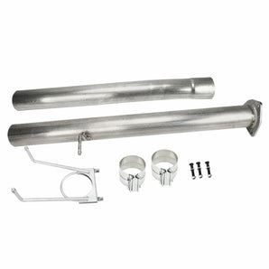 4" DPF EGR Delete Muffler Pipe Kit for 2010-2014 Dodge Ram 6.7 Cummins 2500 3500