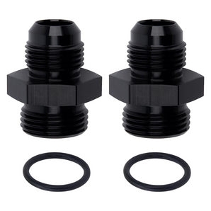 AN6 AN8 AN10 Flare to 6AN 8AN 10AN ORB Male O-Ring Fitting Adapter Black 2PCS