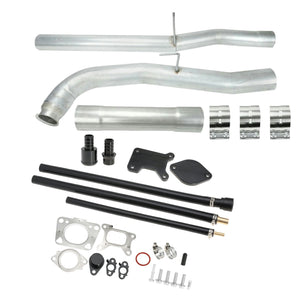 4" DPF Delete Pipe & EGR Delete Kit w/downpipe For 2017-2019 6.6L Duramax L5P Chevy Silverado 2500 3500