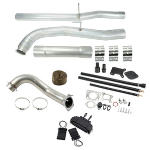 4" DPF Delete Pipe & EGR Delete Kit w/downpipe For 2020-2022 6.6L Duramax L5P Chevy Silverado 2500 3500