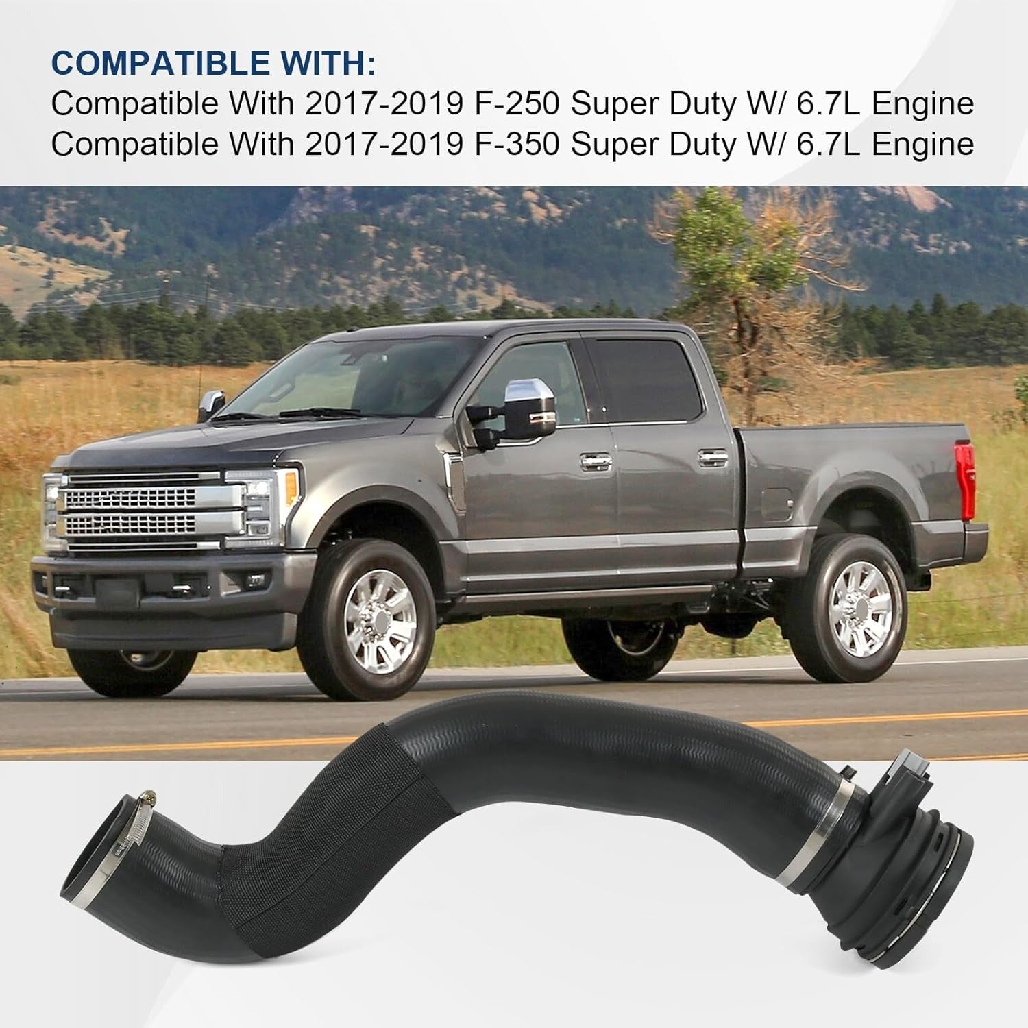 Turbo Intercooler Outlet Tube for 2017-2019 6.7L PowerStroke Ford F-250 F-350 Super Duty HC3Z-6F073-B