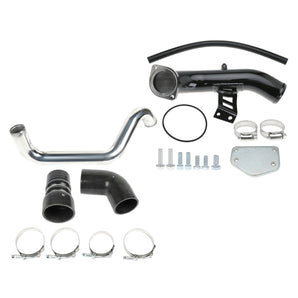 EGR Delete High Flow Intake Elbow Tube Kit & Intercooler Pipe for 2004 2005 6.6L Duramax Chevy Silverado GMC Sierra 2500 3500 HD