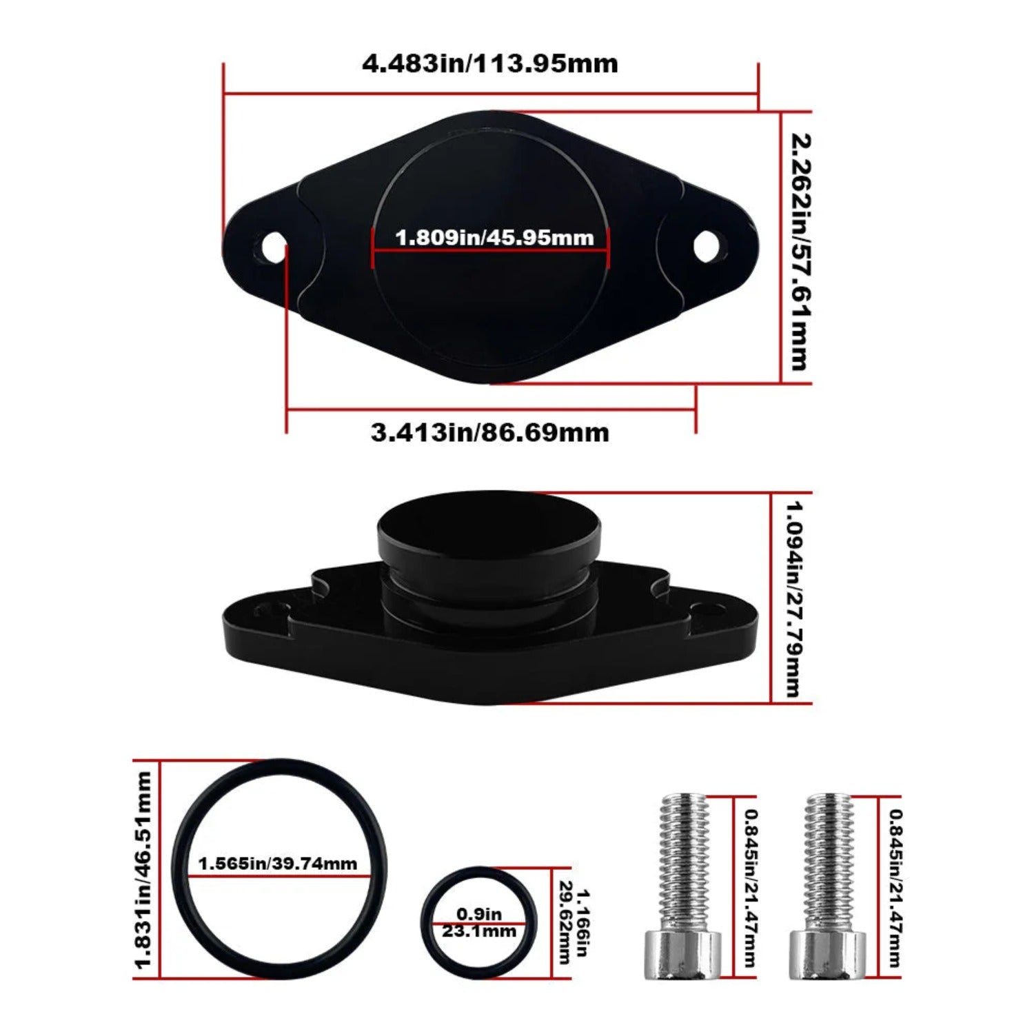 CCV PCV ReRoute Delete Kit for 2011-2016 6.6L Duramax LML Diesel Chevy CMC