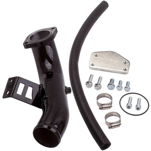 6.6 EGR Delete Kit High Flow Intake Pipe Tube for GMC Sierra Chevy Silverado 2500 3500 HD Kodiak 6.6L Diesel LLY Duramax 2004 2005