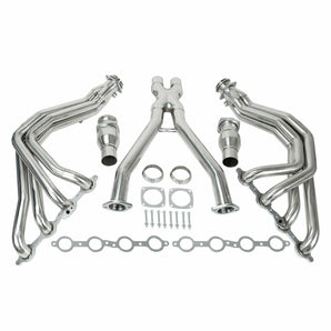 Exhaust Headers System X Pipe Kit Long Tube 1-7/8" for 1997-2004 Chevy Corvette 5.7L