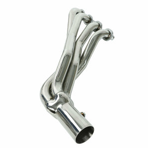 Long Tube Stainless Steel Exhaust Header Manifold with Y Pipe Fits Chevy Silverado 2014-2017 5.3L 6.2L and GMC Sierra 1500