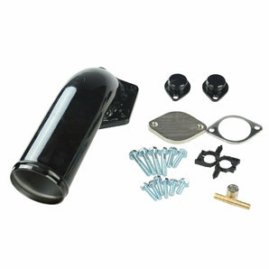 6.4 Powerstroke 4 Inch CAT DPF Delete Pipe EGR Delete Kit for 6.4L Power Stroke Ford F250 F350 F350 F450 F550 2008-2010